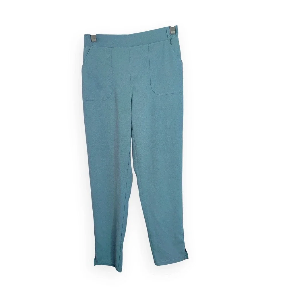 32 Degrees Cool Womens Irish Teal Tapered Ankle Pants Small‎ Athleisure Comfort